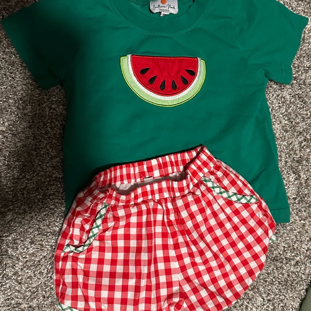 Green and Red Kids Matching Set